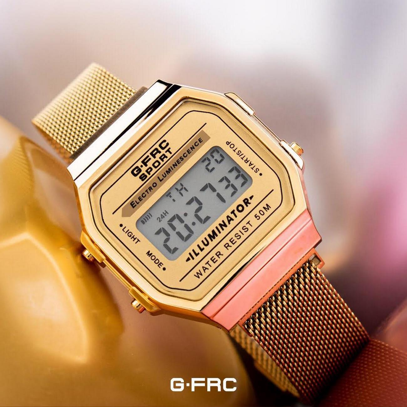 Reloj Dama G-force Mujer Digital Acero A19148 + Estuche